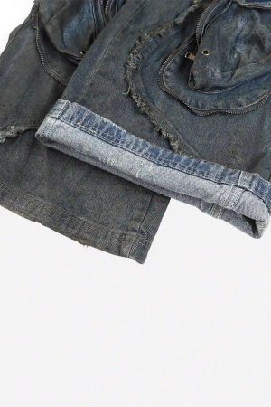 Concert Outfit American Heavy Duty Wasteland Style Work Jeans