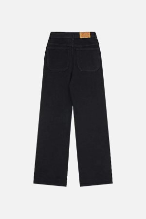 Concert Outfit American High Street Embroidered Spider Jeans