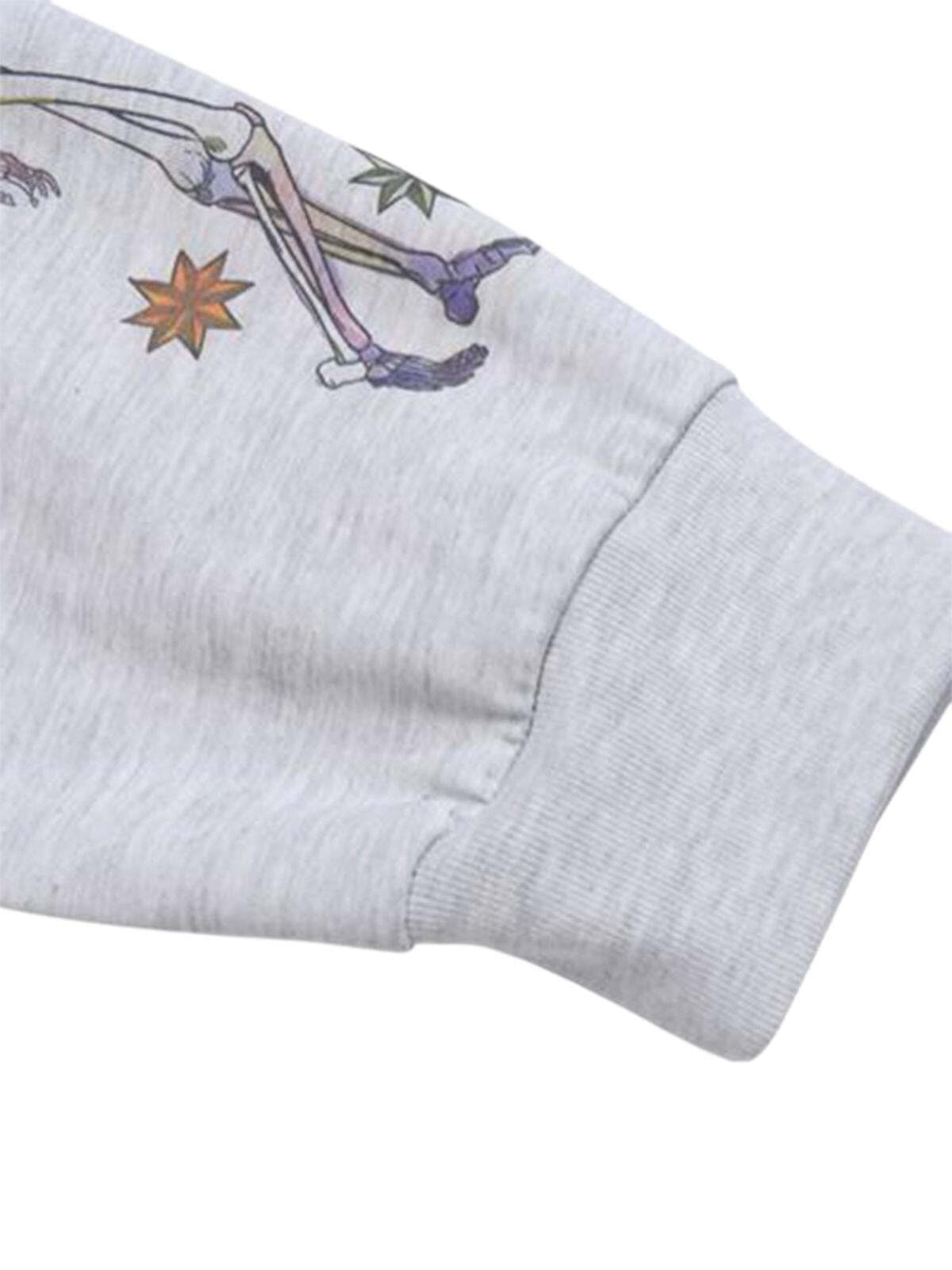 Concert Outfit American High Street Graffiti Long Sleeve T-Shirt Concert Outfit American High Street Graffiti Long Sleeve T-Shirt