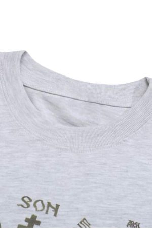 Concert Outfit American High Street Graffiti Long Sleeve T-Shirt