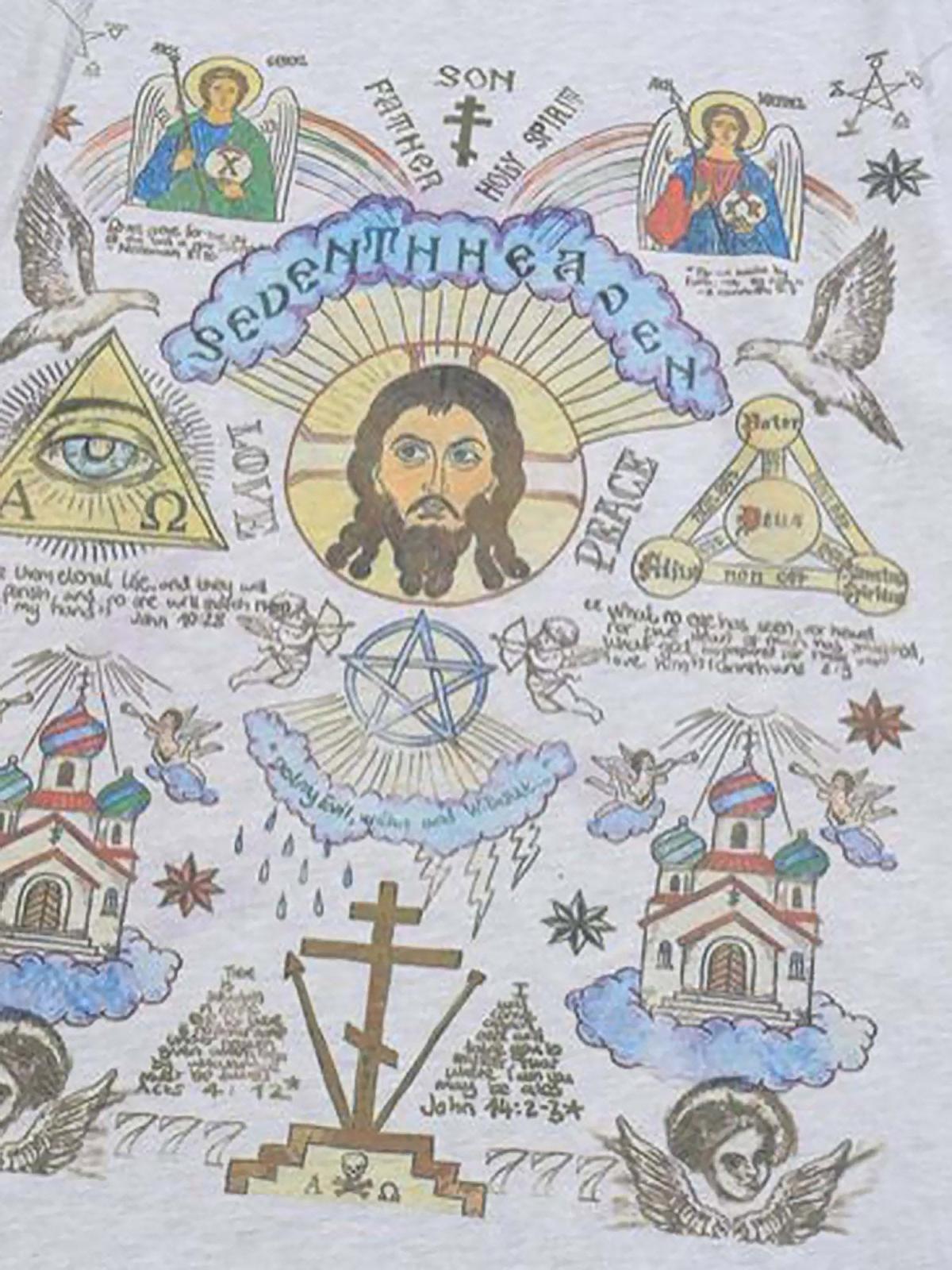 Concert Outfit American High Street Graffiti Long Sleeve T-Shirt Concert Outfit American High Street Graffiti Long Sleeve T-Shirt