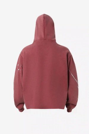 Concert Outfit American Hip-Hop Graffiti Distressed Hooded Hoodie