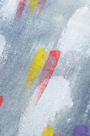 Concert Outfit American Hip-Hop Painted Personalized Jeans