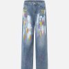 Concert Outfit American Hip-Hop Painted Personalized Jeans