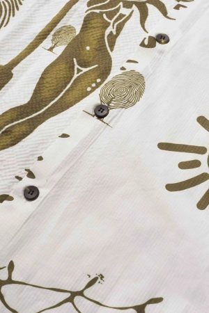 Concert Outfit American Mayan Abstract Mural Shirt