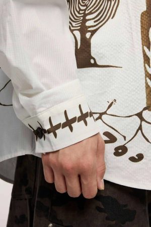 Concert Outfit American Mayan Abstract Mural Shirt