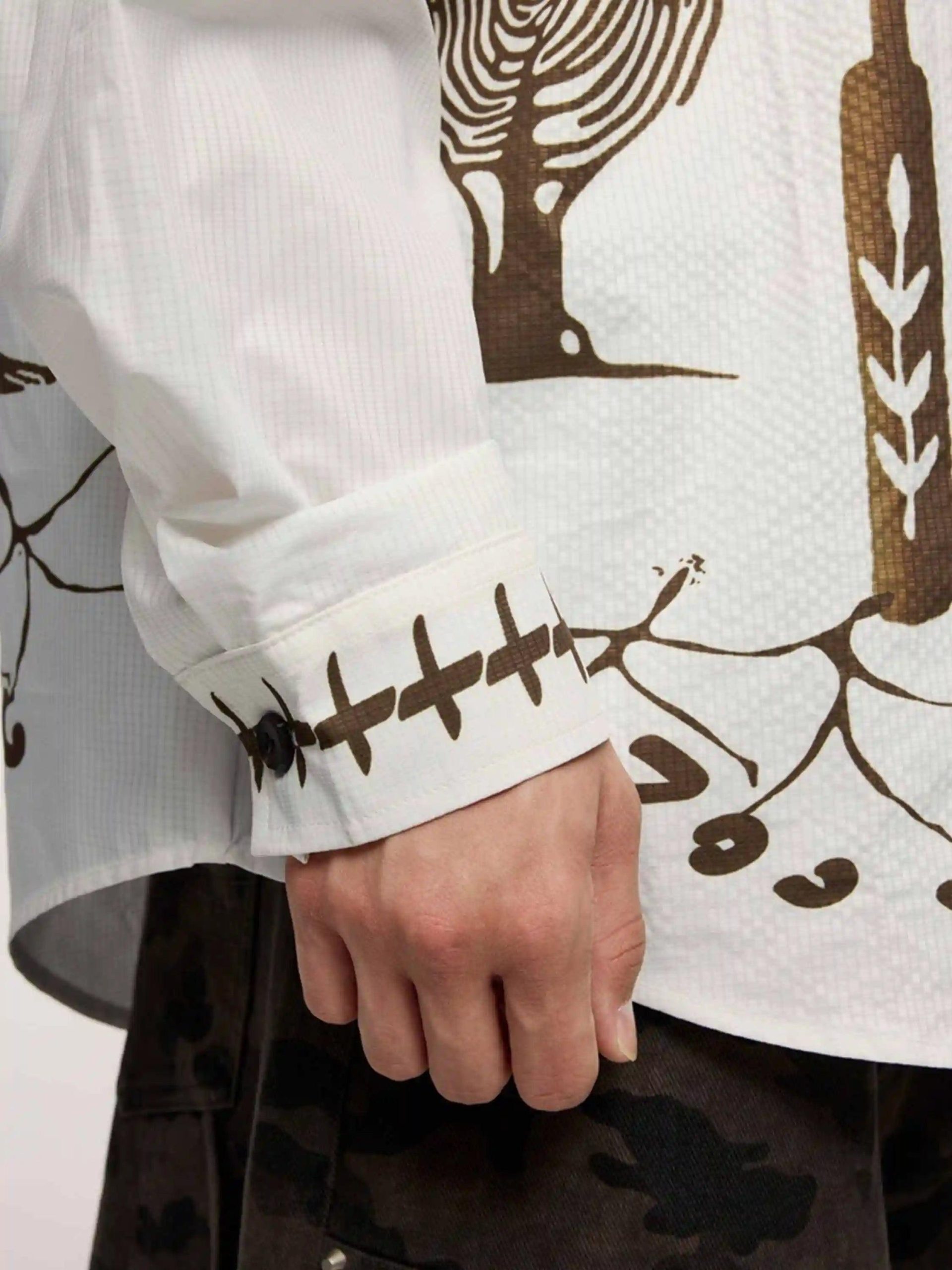 Concert Outfit American Mayan Abstract Mural Shirt Concert Outfit American Mayan Abstract Mural Shirt