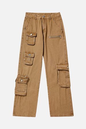 Concert Outfit American Multi-Pocket Work Pants