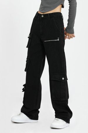 Concert Outfit American Multi-Pocket Work Pants