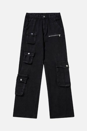 Concert Outfit American Multi-Pocket Work Pants