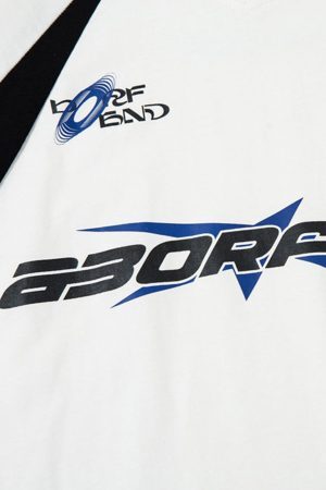 Concert Outfit American Patchwork Vintage Lapel T-Shirt