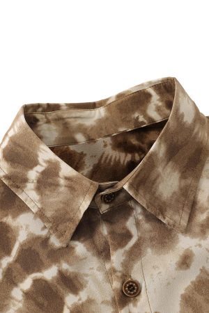 Concert Outfit American Retro All-Over Print Shirt