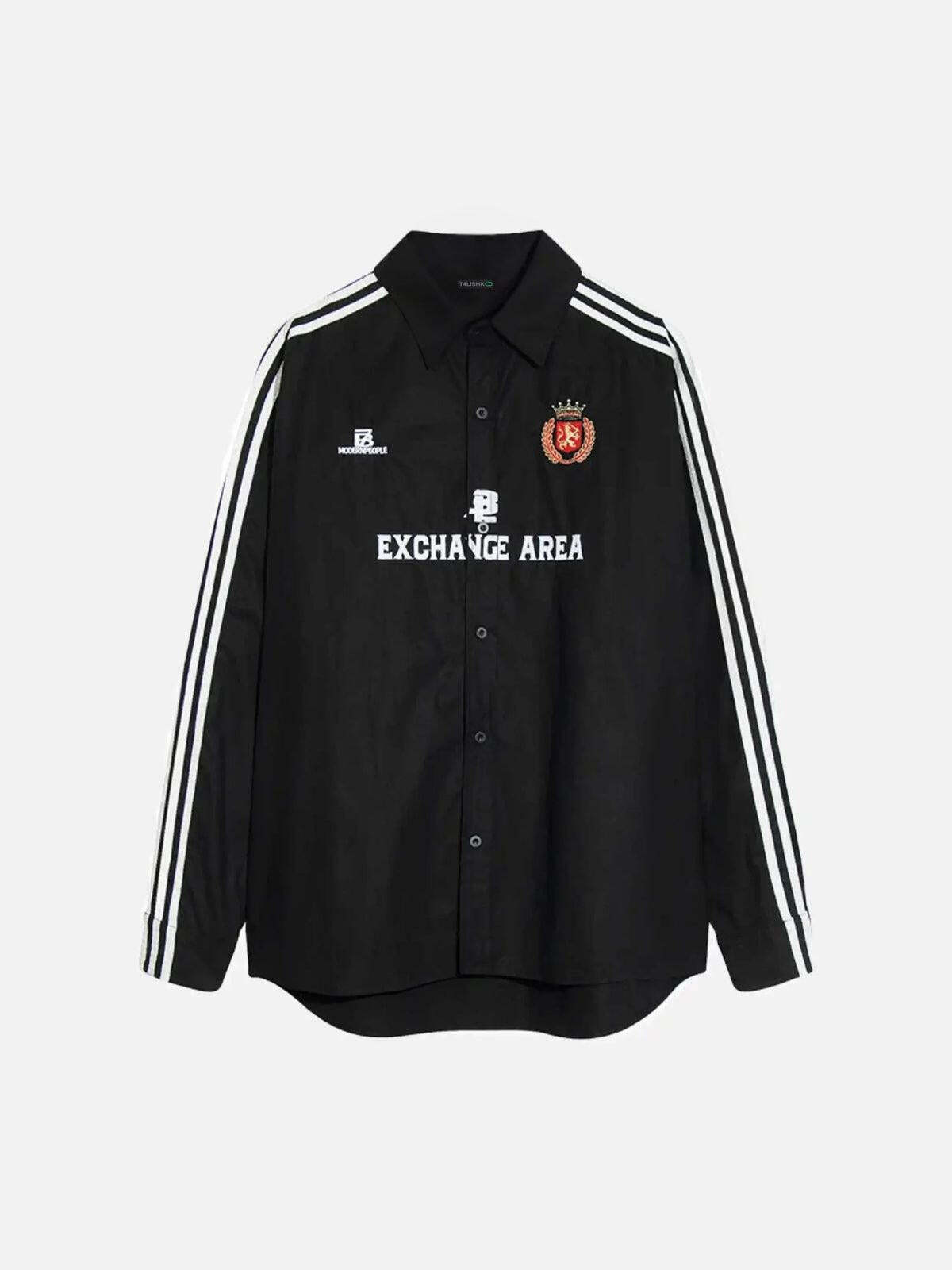 Concert Outfit American Retro College Style Lapel Long-Sleeved Shirt Concert Outfit American Retro College Style Lapel Long-Sleeved Shirt