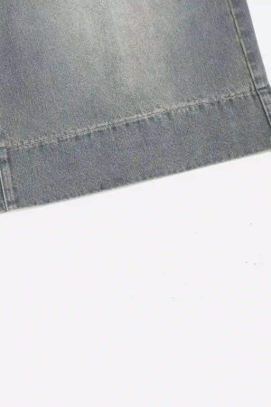 Concert Outfit American Retro Cropped Denim Jorts