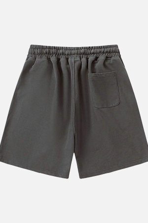 Concert Outfit American Retro Cross Cut Hole Shorts