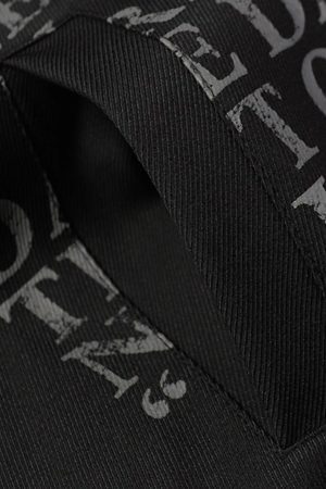 Concert Outfit American Retro Distressed Letter Print Jacket