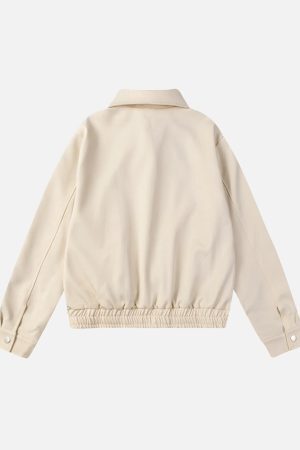 Concert Outfit American Retro Distressed Letter Print Jacket