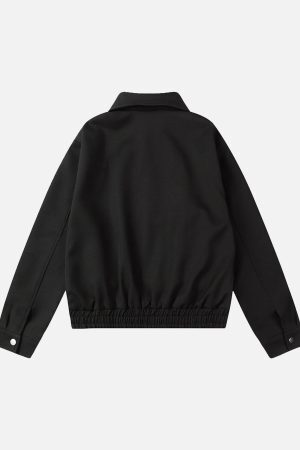 Concert Outfit American Retro Distressed Letter Print Jacket