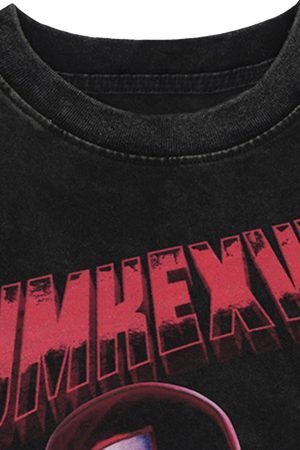 Concert Outfit American Retro Fun Printed Street Rap T-Shirt