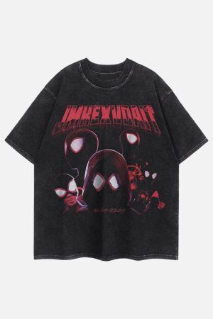 Concert Outfit American Retro Fun Printed Street Rap T-Shirt