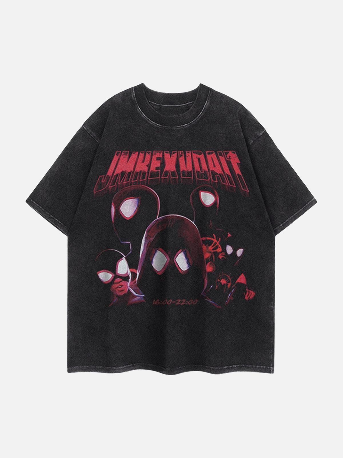 Concert Outfit American Retro Fun Printed Street Rap T-Shirt Concert Outfit American Retro Fun Printed Street Rap T-Shirt