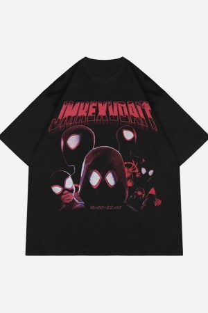 Concert Outfit American Retro Fun Printed Street Rap T-Shirt