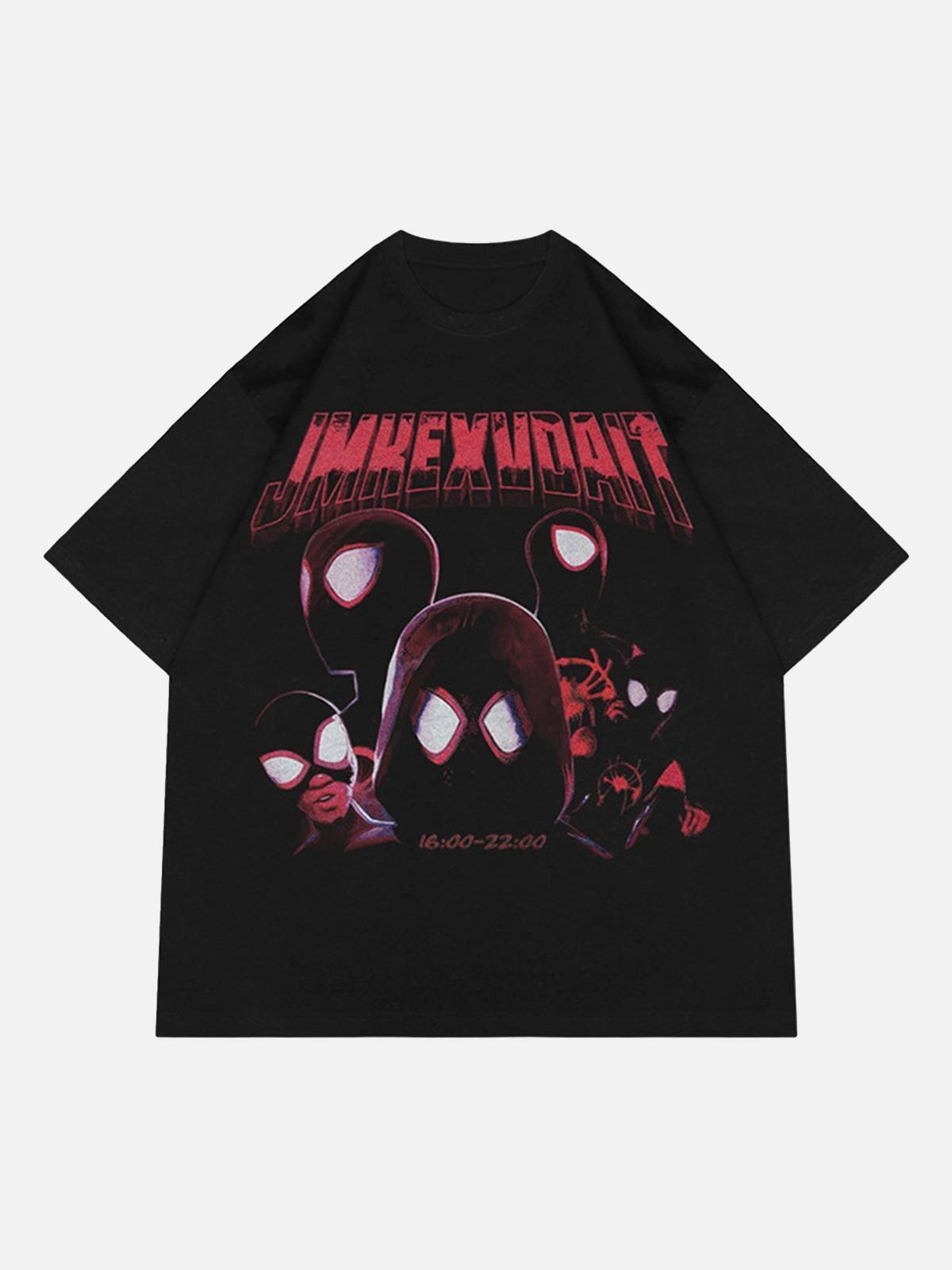 Concert Outfit American Retro Fun Printed Street Rap T-Shirt Concert Outfit American Retro Fun Printed Street Rap T-Shirt