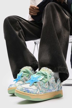 Concert Outfit American Retro High Street Sneakers Shoes