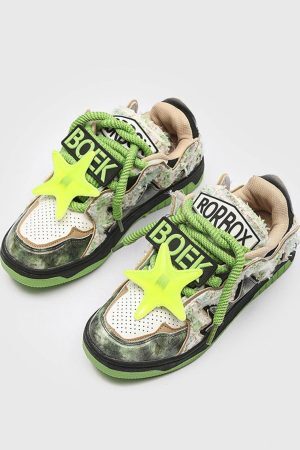 Concert Outfit American Retro High Street Sneakers Shoes