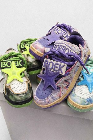 Concert Outfit American Retro High Street Sneakers Shoes