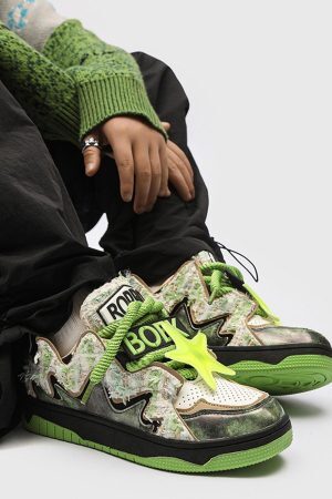 Concert Outfit American Retro High Street Sneakers Shoes