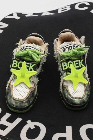 Concert Outfit American Retro High Street Sneakers Shoes