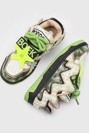 Concert Outfit American Retro High Street Sneakers Shoes