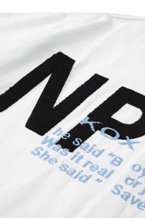 Concert Outfit American Retro Letter Embroidered Shirt