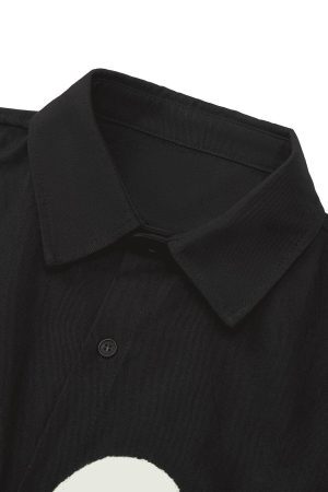 Concert Outfit American Retro Letter Embroidered Shirt