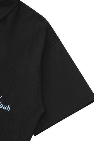 Concert Outfit American Retro Letter Embroidered Shirt