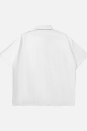 Concert Outfit American Retro Letter Embroidered Shirt