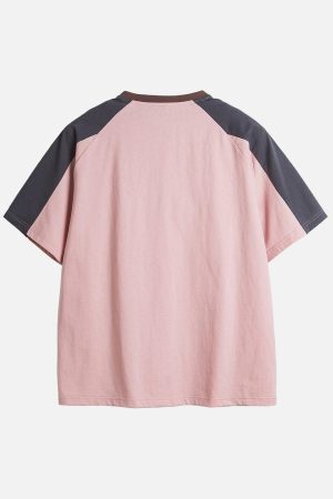 Concert Outfit American Retro Patchwork Print T-Shirt