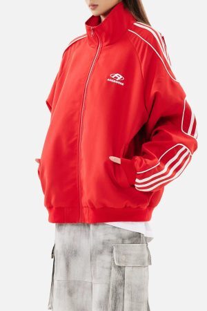 Concert Outfit American Retro Patchwork Sports Jacket