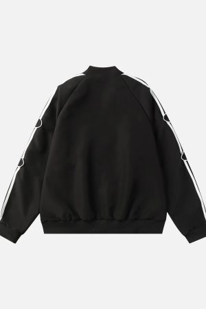 Concert Outfit American Retro Patchwork Sports Jacket