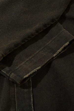 Concert Outfit American Retro Raw Edge Cross Long Sleeve Shirt