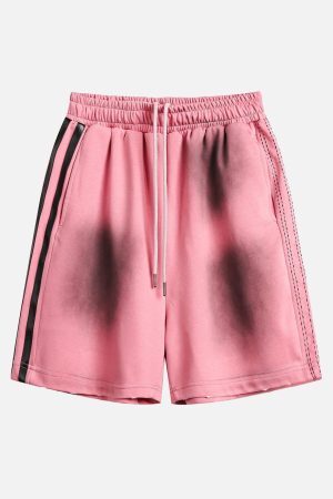 Concert Outfit American Retro Spray Paint Casual Shorts