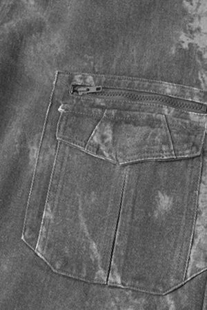 Concert Outfit American Retro Style Multi-Pocket Overalls