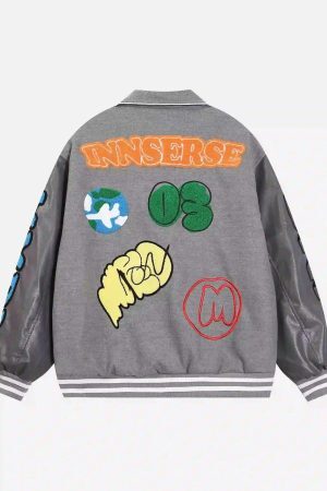 Concert Outfit American Retro Woolen Baseball Jacket