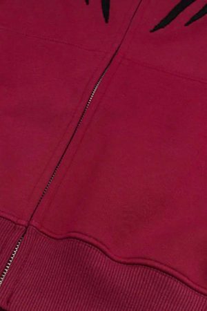 Concert Outfit American Spider Towel Embroidery Cardigan Hoodie