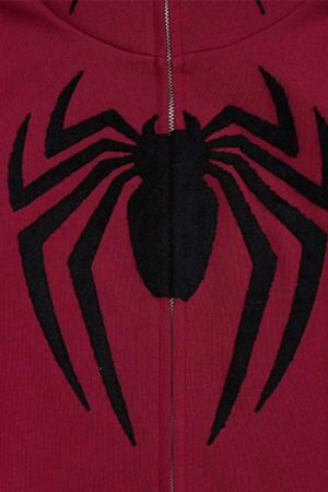 Concert Outfit American Spider Towel Embroidery Cardigan Hoodie