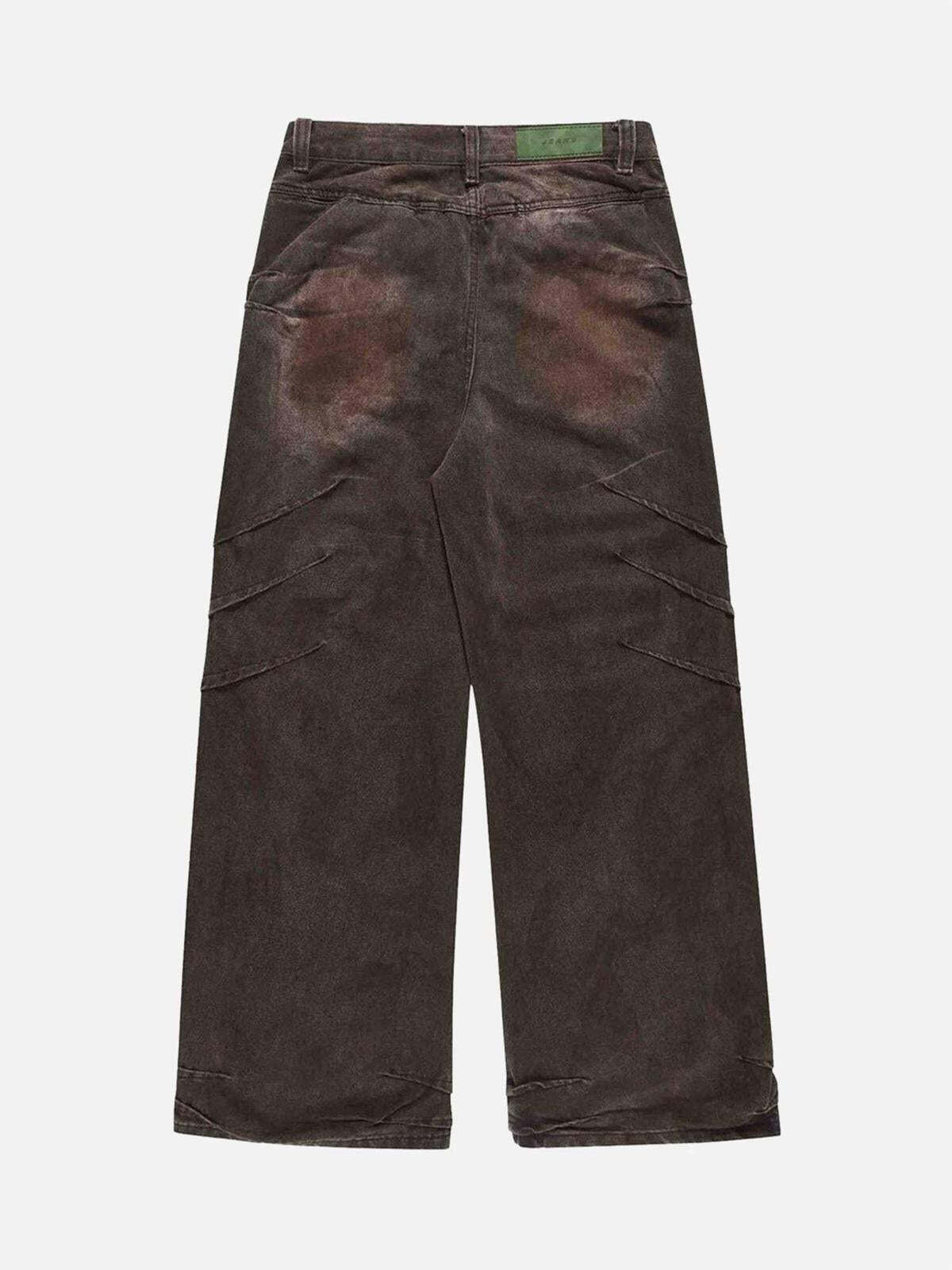 Concert Outfit American Street Fashion Heavy Industry Washed Jeans Concert Outfit American Street Fashion Heavy Industry Washed Jeans