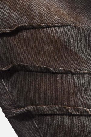 Concert Outfit American Street Fashion Heavy Industry Washed Jeans