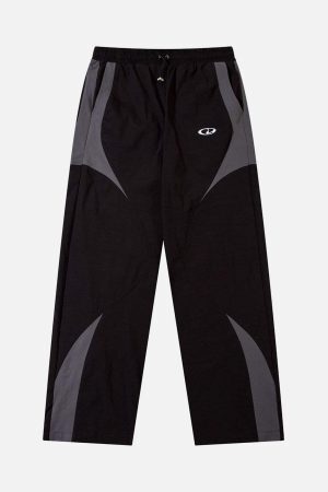 Concert Outfit American Street Fashion Splicing Design Casual Sports Pants