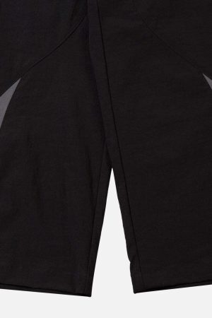 Concert Outfit American Street Fashion Splicing Design Casual Sports Pants